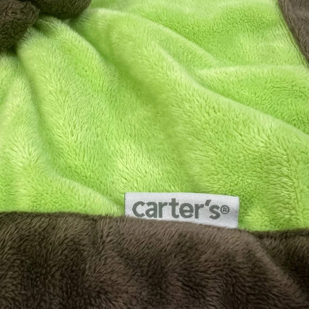 Carter’s Monkey Baby Lovey Boys Girls‎ Security Blanket Brown Green 13